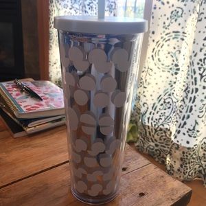 Tall Starbucks tumbler. Used a handful of times